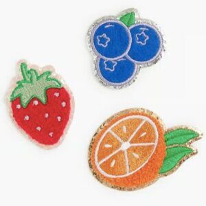 NWT J.Crew Factory Fruit 3 Pack Sticker Patches